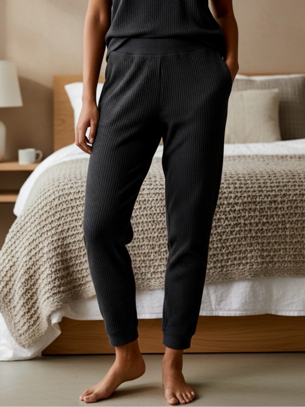 Hard Tail Ribbed Knit Joggers